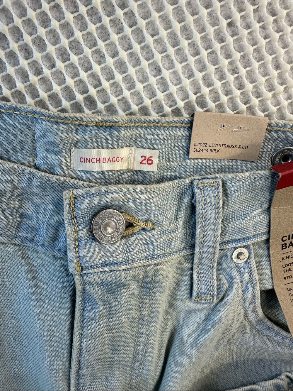 Levi’s Cinch Baggy Jean Size 26 NEW NWT - Picture 11 of 12